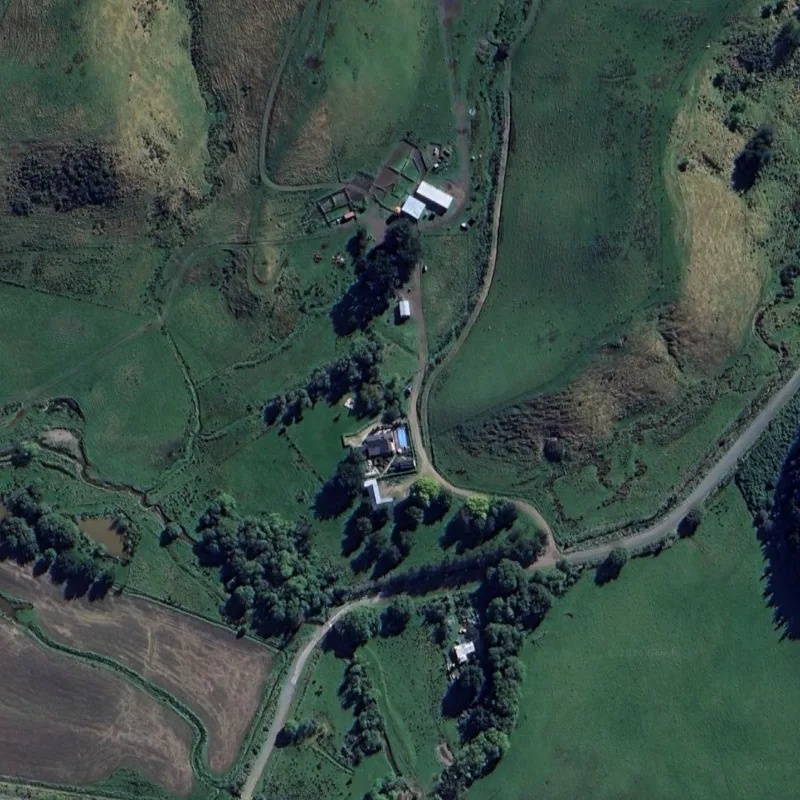 Aerial view of a lifestyle and rural property